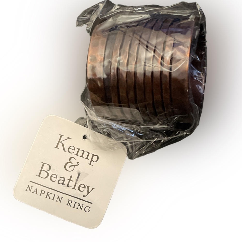 11 Kemp & Beatley Copper Napkin Rings NWT